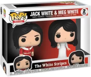 Image of The White Stripes Jack White & Meg White Rocks - 2 Pack Vinyl Figur Funko Pop! multicolor