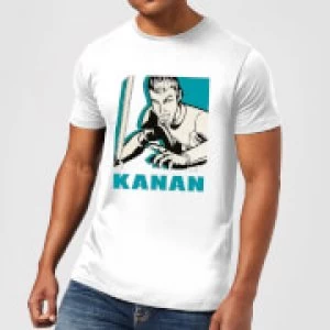 image of Star Wars Rebels Kanan Mens T-Shirt - White - L