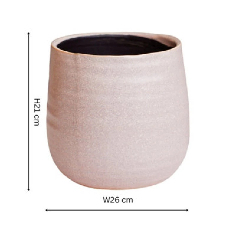 Image of Ivyline Celeste Dusky Pink Planter H21Cm D26Cm, Pink CDPP26