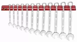 Image of Teng Tools WR8012 12 Piece Anti Slip Combination Spanner Wall Rack 8-19mm