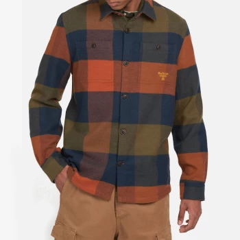 Image of Barbour Beacon Mens Firtree Overshirt - Navy - M