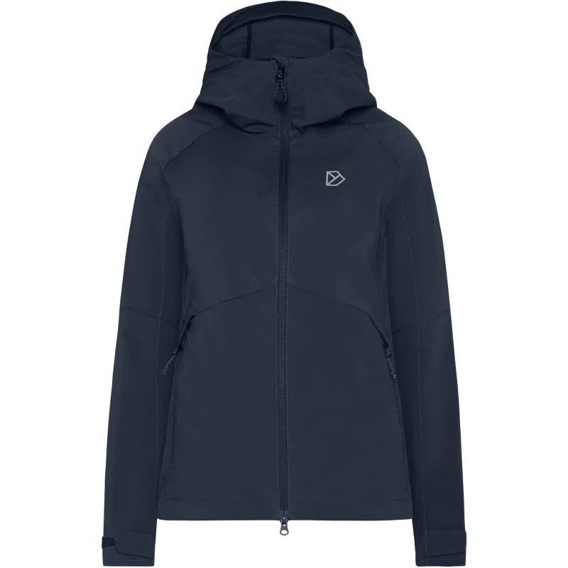 Image of Womens hooded jacket Didriksons Petra 5 Bleu Female 38