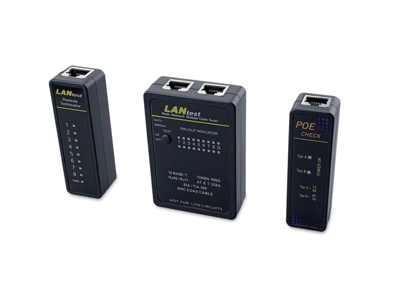 Image of Equip Network Cable Tester. RJ45. BNC. PoE