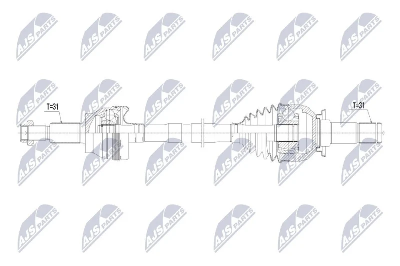 Image of NTY Drive shaft NTY NPW-LR-059