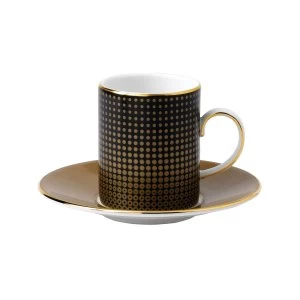 Image of Wedgwood Arris Espresso Cup Saucer SphereCrack
