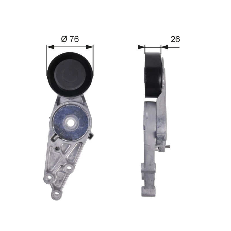 Image of GATES Tensioner pulley GATES T38151