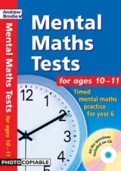 Image of Mental Maths Tests for Ages 10-11 by Andrew Brodie Paperback