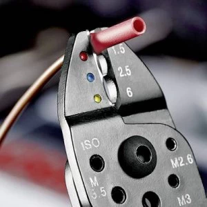 Image of Knipex 97 21 215 Crimper Insulated cable lugs, Insulated connectors 0.75 up to 6 mm²