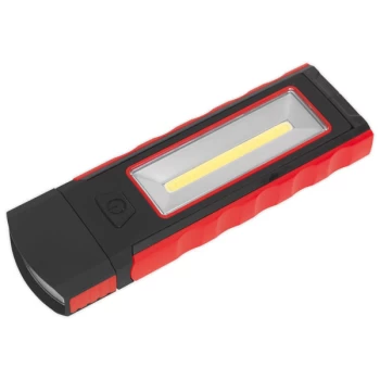 Image of Sealey LED4101RD Magnetic Pocket Light 3W + 0.5W COB LED - Red