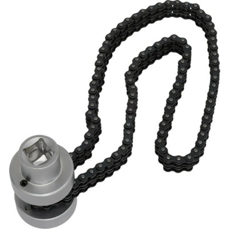 Image of Loops Oil Filter Chain Wrench - 1/2" Sq Drive - 60mm to 115mm Capacity - Double Chain Multi