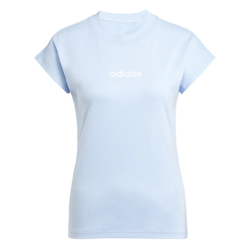 Image of Adidas Womens T-Shirt adidas Essentials Linear Bleu Female XS