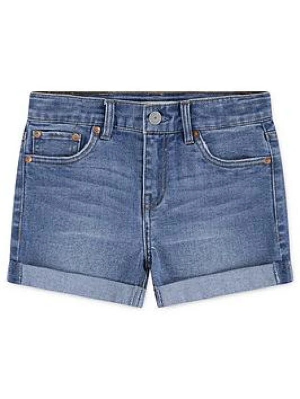 Image of Levis Kids Denim Shorts - Blue Female 7 - 8 Years