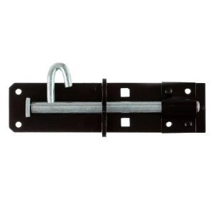 image of Select Hardware Heavy Duty Black Padbolt - 152mm