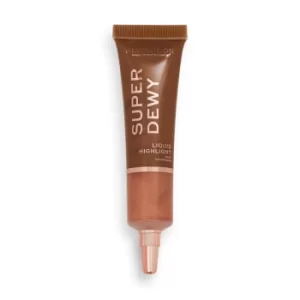 Image of Makeup Revolution Superdewy Liquid Highlighter Gold Champagne