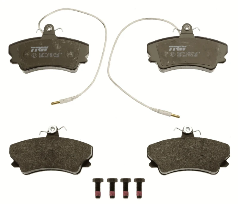 Image of TRW GDB1203 Brake pad set incl. wear warning contact, with accessories, with brake caliper screws Brake Pad Set,disc brake (402)