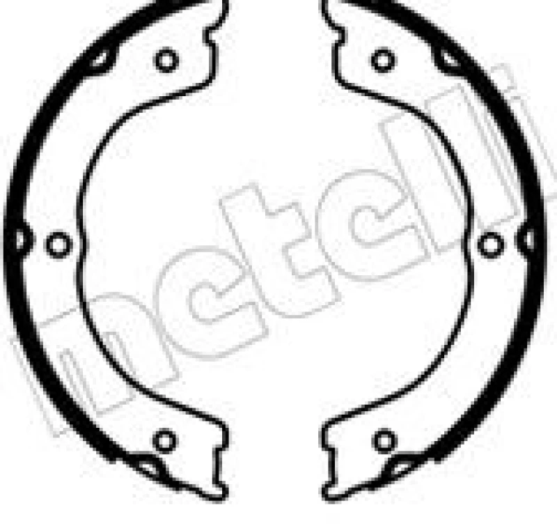 Image of METELLI Handbrake shoes METELLI 53-0690