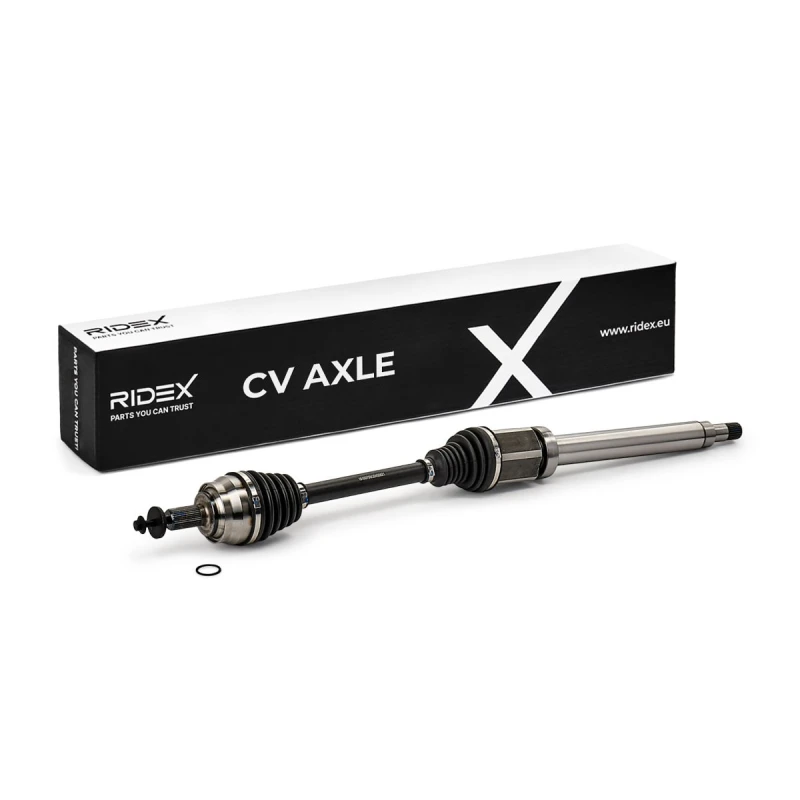 Image of RIDEX 13D1520 Drive shaft Front Axle Right, for vehicles without ABS Drive Shaft (13)