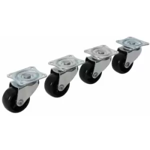 image of Light Duty Swivel Castors 4pk - 41mm - Fixman