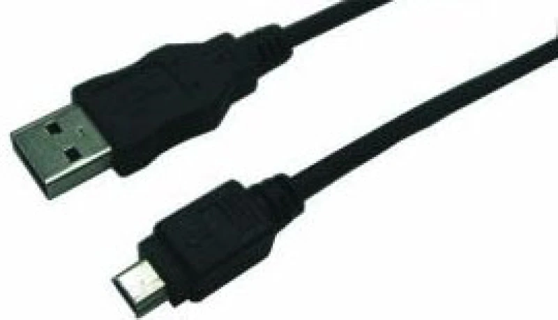 Image of LogiLink CU0014 USB cable USB 2.0 1.8 m USB A Mini-USB B Black
