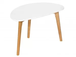 Image of LPD Astro White and Oak Coffee Table Flat Packed