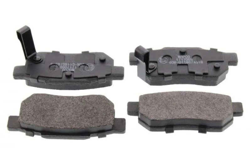 Image of MAPCO 6530 Brake pad set Rear Axle, incl. wear warning contact, with anti-squeak plate Brake Pad Set,disc brake (402)