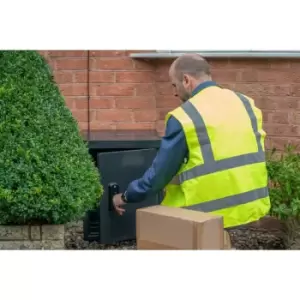 Image of Yale Smart Delivery Box - Grey/CHrome