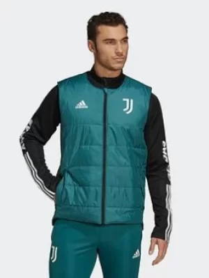 Image of adidas Juventus Condivo 22 Padded Vest, Green Size XL Men