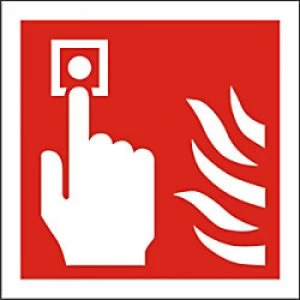 Image of Fire Sign Fire Point Plastic 10 x 10 cm
