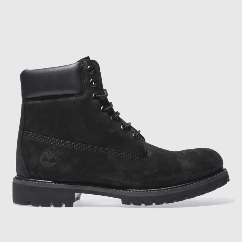 Image of Timberland Mens 6" Premium Black Classic Wide Fit Waterproof Boots - UK 11 Black male PS1645BK11