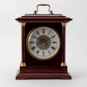 Image of WM WIDDOP Wooden Carriage Mantel Clock