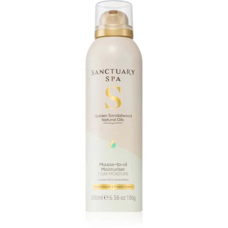 Image of Sanctuary Spa Golden Sandalwood Mousse to Oil Moisturiser 200ml