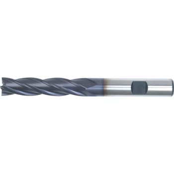 image of 10.00MM Series 10 HSS-Co 8% 4 Flute Weldon Shank Long Series End Mills - TiAlN Coated