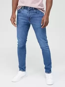 Image of Levis 501 Original Straight Fit Jeans - Medium Indigo, Medium Indigo, Size 32, Inside Leg Long, Men