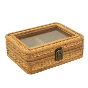 image of Sass & Belle Rattan Jewellery Box