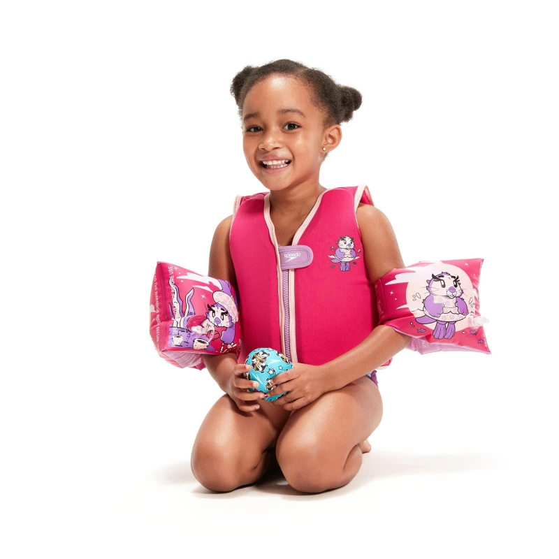 Image of Speedo Learn to Swim Float Vest - Pink Pink 1-2YR