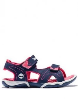 Timberland Girls Adventure Seeker Sandal - Navy/Pink, Size 1 Older