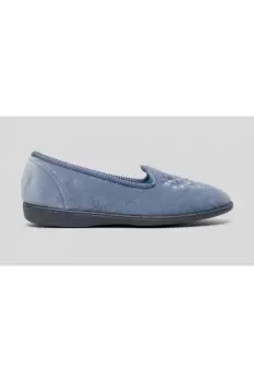 Image of Nieta Plain Embroidered Slippers