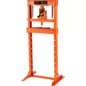 Image of VEVOR Hydraulic, 12 Ton H-Frame Floor, Stamping Plates, Adjustable Working Table Height for Bending or Straightening Metal, Garages, or Homes Shop Pre