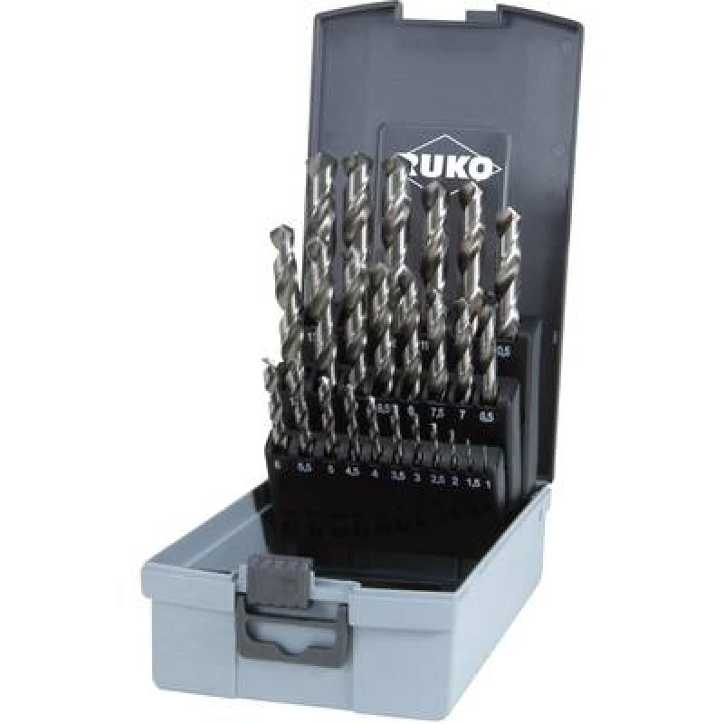 Image of RUKO RUKO 214215RO HSS-G Metal twist drill bit set 25 Piece DIN 338 Cylinder shank 1 Set 214215RO