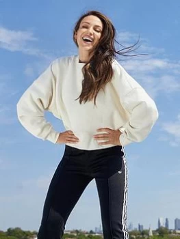 Image of adidas Originals Sweatshirt - Off White, Size 14, Women