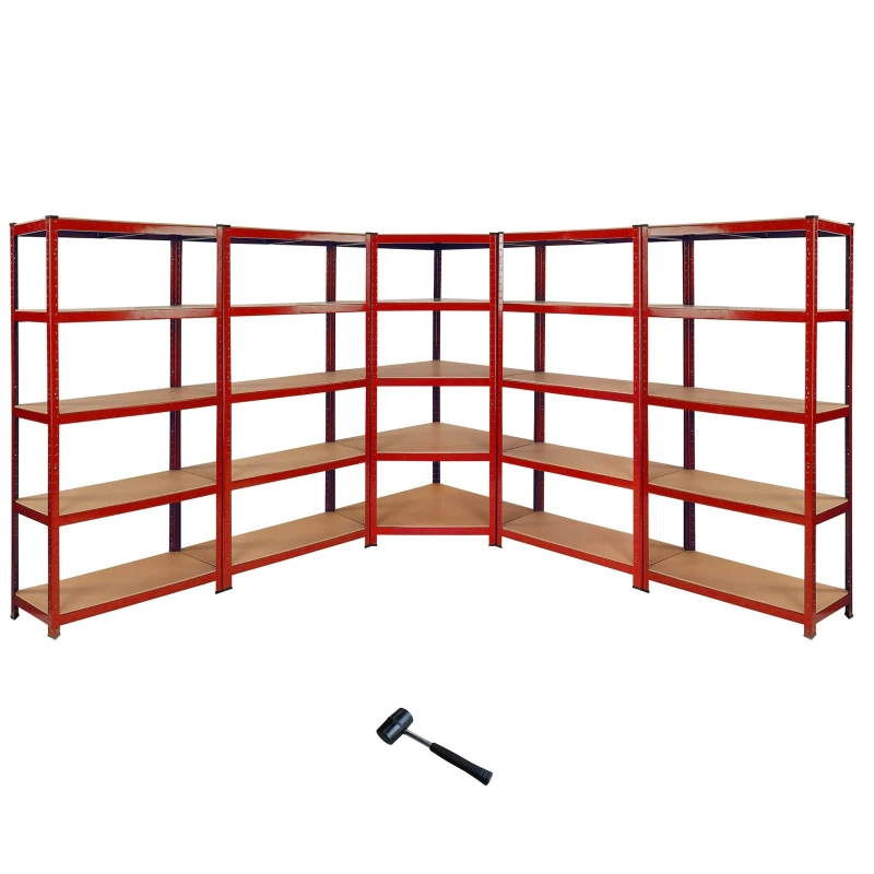 Image of MONSTER RACKING Monster Racking - 1 x Corner Garage Racking Unit & 4 x Single Racking Storage Units 20007