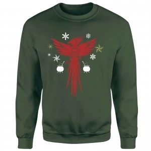 Image of Harry Potter Fawkes Sweatshirt - Forest Green - L