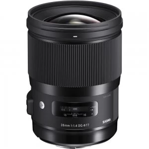 image of Sigma 28mm f1.4 DG HSM Art Lens for Canon EF mount