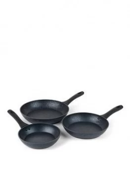 Russell Hobbs 3 Piece Crystaltech Non-Stick Frying Pan Set - 20/24/28Cm