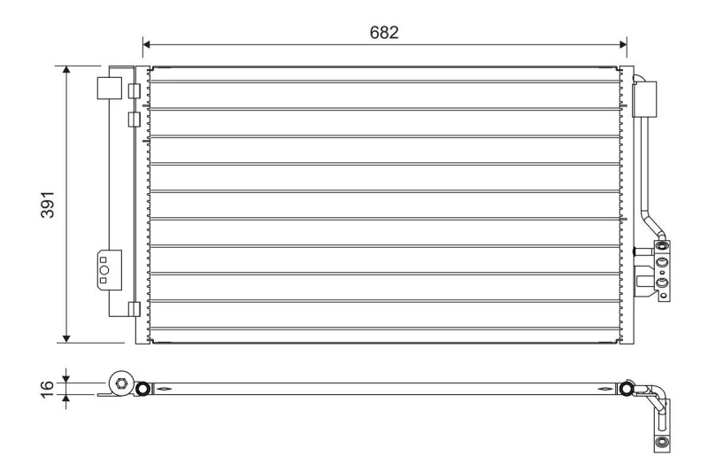 Image of Air conditioning condenser VALEO 817842