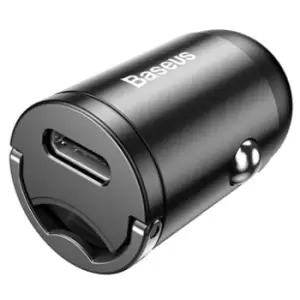 image of Baseus Tiny Star Mini PPS Type-C Quick Car Charger - 30W - Grey