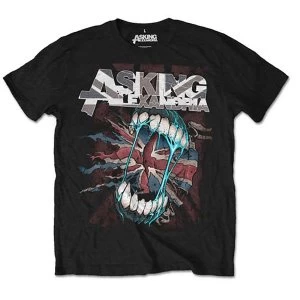 Image of Asking Alexandria - Flag Eater Unisex Large T-Shirt - Black