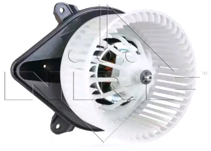 Image of NRF 34058 Blower Motor EASY FIT for left-hand/right-hand drive vehicles, without integrated regulator, with adapter Interior Blower (2669)