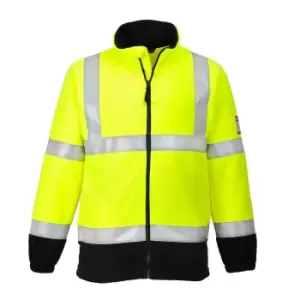 image of Modaflame Flame Resistant Hi Vis Fleece Yellow 3XL