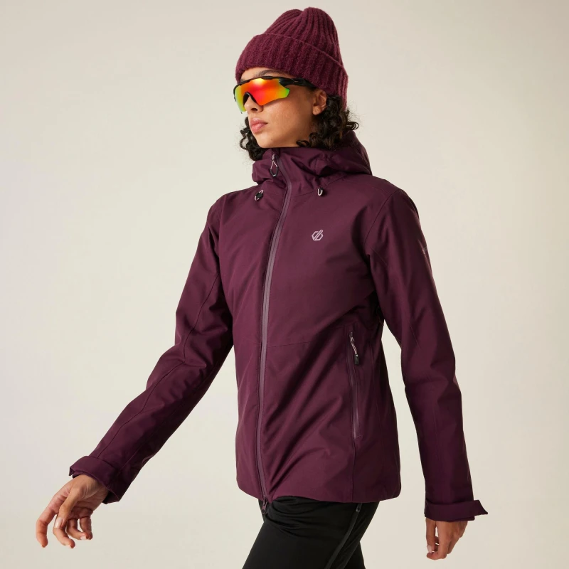 Image of Womens hooded waterproof jacket Dare 2B Torrek Blaze Violet Female 46